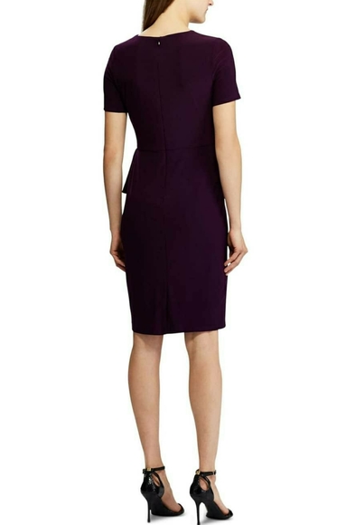 Lauren Ralph Lauren Nastasia Satin-Ruffle Jersey - Picture 3 of 5